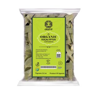 Dried Eucalyptus Citriodora Leaves 100% Eucalyptus Herb Leaves | USDA Certified Organic, Herbal Tea, Caffeine-Free, Non-GMO, Vegan, Gluten-Free