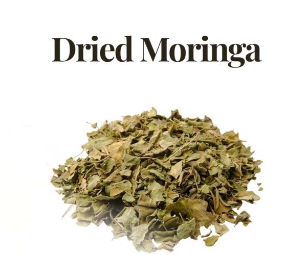 Dried moringa leaves